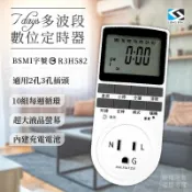 影片教學~【7days多波段數位定時器】每週循環定時 可設定10組 自動定時開關 時鐘功能 機械式定時器【LD712】