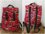 Cath Kidston 正版絕版 消防車印花 微倉庫折舊 帆布包身 手提 後背包 兒童 女生 請看商品敘述