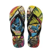 【havaianas 哈瓦仕】拖鞋 男鞋 女鞋 漫威 復仇者聯盟 美國隊長 Top Marvel Classics 黑 4147012-2563U