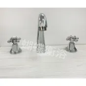 蝴蝶衛浴 【台製三件式面盆水龍頭】雙把手