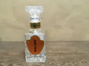 特價 WH23499【四十八號老倉庫】二手 早期 韓國 高麗人蔘粉 鑽石紋 玻璃瓶 玻璃罐 1瓶價【懷舊收藏拍片道具】