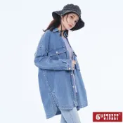 【5th STREET】 女裝 立體口袋設計牛仔襯衫 拔淺藍 (530172)