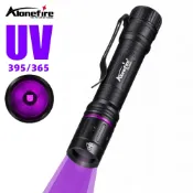Alonefire P65 迷你便攜式 Led 紫外線手電筒 365nm/395nm 3W 紫外線檢查燈寵物尿漬蟲床蝎子