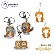 【白爛貓】㊣正版 LanLan Cat 吊飾 滴膠吊飾-瞇眼款/睜眼款 鑰匙圈 星座鑰匙圈-雙子座/天蠍座/水瓶座