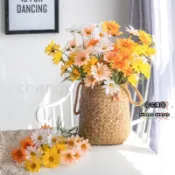 ☘花澗☘仿真花裝飾 小雛菊 洋甘菊 非洲菊 波斯菊 仿真花藝菊花假花絹花家居客廳餐廳擺花