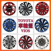 台灣現貨14吋 15吋鋁圈VIOS輪轂蓋YARIS改裝輪框蓋COROLLA車輪蓋altis輪圈蓋cross豐田輪胎蓋TO