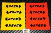  現貨~36小時內出貨~OPEN貼 車門/開門警示貼紙/車門開啟防撞貼/ 安全警示反光車貼/一組4入