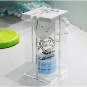 [台灣現貨]單層/雙層透明生日蛋糕盒 透明塑膠盒/蛋糕盒/透明盒/包裝盒/禮物盒韓式包裝 加高芭比西點盒【C111】