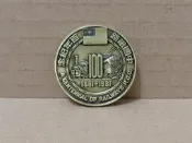 【老徽章 胸章 紀念章】中國鐵路百年紀念 民國70年 柴電機車1973年造 台鐵 台灣鐵路局 (M623)