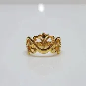 送禮禮物禮品 日本MIKIMOTO 高級珠寶 月影流光 中性戒 國際圍10號 寬1.1cm 18K金 大眾名錶L2124