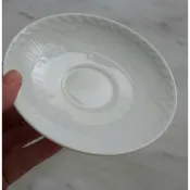 丹麥皇家哥本哈根奶白色骨瓷點心盤 咖啡杯盤 紅茶杯盤 ⊙老品全新 盤徑14.5cm 現品4個 標價為單個