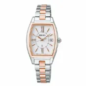 大高雄鐘錶城 seiko SK037精工 Lukia系列 SK037 1B32-0BJ0KS(SSVW230J) 柔和風情鈦金屬太陽能電波酒桶型腕錶 24.6mm｜樂天領券現折★全館特惠中★指定刷卡回饋10%
