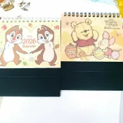 正版現貨📆2026年 迪士尼 小桌曆 60k 三角桌曆 維尼 奇奇蒂蒂 行事曆 小月曆 備忘錄 行程規劃 年度計畫