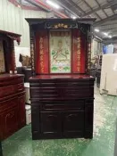 【東鼎二手家具】紅木4.2尺上下座神桌*拜拜桌*公嬤桌*供奉桌*神明桌*八仙桌*上下桌*神桌*供桌