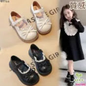 【質感】女童黑皮鞋 兒童皮鞋 兒童樂福鞋 兒童公主鞋 皮鞋女學生 女童鞋 兒童鞋 女童娃娃鞋 兒童休閒鞋 兒童舞鞋W5