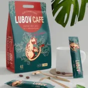 🏆代Go👍 咖啡 馬來西亞進口輕奢風LUBOV三閤一速溶咖啡綠756g酒店辦公室咖啡