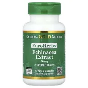 【iHerb】California Gold Nutrition, EuroHerbs™，紫錐菊草本提取物，Euromed 質量，80 毫克，60 粒素食膠囊