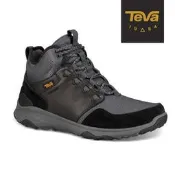 ├登山樂┤美國 TEVA 男 Arrowood Venture Mid WP 防水牛皮休閒鞋 黑 #TV1106132B