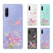 【YOURS】SONY 全系列 彩鑽防摔手機殼-蝶戀花 Xperia 10/5/1/VIII/VII/VI/V/IV/III/II/Pro-I