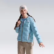 【The North Face】北面兒童藍色DWR防潑水連帽羽絨外套｜8J7RNO6