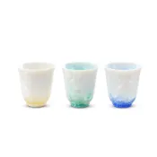 【陶說】結晶釉聞香杯 50ml 小茶杯陶瓷茶杯組 品茗杯 泡茶茶杯 品茶杯 功夫茶杯套組 喝茶杯 聞香杯 藍 綠 黃