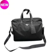 Prada 2VE015 手提斜背後背3用多功能公事包 黑色
