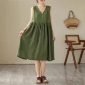 【韓國K.W.】韓國空運一件式天使娃娃造型背心洋裝(小香風/輕量涼感/背心/休閒/日系/通勤/渡假)