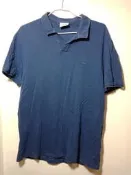 LACOSTE 鱷魚牌 有領 藍色 短袖 T恤