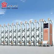 💥客製化💥【下單前請聯繫客服】不鏽鋼智能遙控無軌伸縮門自動伸縮學校工廠電動大門 定製