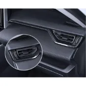 (店+)適用於五代 RAV4 出風口碳纖維紋路飾板 Toyota 水轉印 卡夢內裝 改裝 防刮 耐磨 運動化