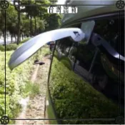 汽車尾門照地鏡車用曲面後視鏡下看鏡廣角黑白銀倒車鏡盲角輔助鏡 可開發票✔Car Supplies 🚗臺灣出貨🚗