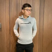 美國百分百【全新真品】Under Armour 運動時尚 UA 帽T 連帽長袖T恤 上衣 LOGO 男 灰色 BF69