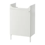 【IKEA 宜家家居】NYSJÖN 洗臉盆櫃，白色，50x83 公分