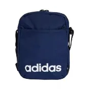 【adidas 愛迪達】側背包 斜背包 小包 運動小包 隨身小包 LINEAR ORG 藍 IN6128