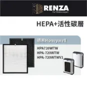 適用Honeywell HPA-720WTW HPA-720WTWV1 HPA-720大台空氣清淨機 HEPA活性碳濾網