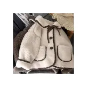 (店+)女童羊羔絨外套寶寶外套2025兒童洋氣男童女童休閒加厚款公主風