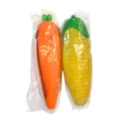 現貨 水果蔬菜造型 矽膠筆袋 鉛筆袋 鉛筆盒 零錢袋 鑰匙包 禮品 可愛 紅蘿蔔 玉米