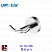 高雄 Day&Day 日日 不鏽鋼 衛浴系列 STA0008 雙掛衣勾 實體門市【KW廚房世界】【APP滿額下單10%點數(單一帳號最高1000點)】9/30止