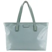 【DOKODEMO】Gucci GG Imprime 托特包 211137 PVC 淺藍色肩背包/手提包，A4 尺寸，拉鍊封口，GG 標誌，男女通用 [二手]