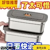 ⚡臺灣出貨⚡【清倉中-】長方形抗菌級不銹鋼密封蓋野餐儲物冰箱便攜盒餃子盒