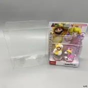 amiibo貓馬力歐貓碧琪公主組合套裝展示盒收納盒透明收藏盒