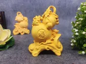銀聯網日用品生活館 小葉黃楊木葫蘆木雕雕刻手把件把玩擺件汽車掛件擺件工藝品1入