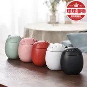 【高品質】陶瓷萌貓茶葉罐小號便攜防潮密封儲物罐子日式隨身旅行小茶倉