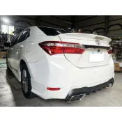 烤漆白 豐田 14-17年 ALTIS 11代 11.5代 RF GR款 雙出 後包 後擾流 後中包 ALTIS空力套件