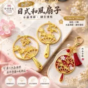 【安琪貝拉DIY手作】DT602│金色☆D款 日式 和風 扇子│鏤空邊框 滴膠邊框│UV膠 水晶滴膠 滴膠框 金屬框 空