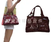 限時 滿3千賺10%點數↘ | ~雪黛屋~ITALI DUCK 手提包中容量台灣製造內二層100%進口鏡面牛皮革+棉質內裡肩斜側背隨身物品A059113