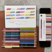 百色美術 卡達 Caran D’Ache PAUL SMITH 水溶性 雙色色鉛筆 鐵盒
