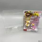 amiibo貓馬力歐貓碧琪公主組合套裝展示盒收納盒透明收藏盒 限量