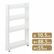 family2日本生活精品館 日本【不動技研】四層寬型移動式飲料架 Fit W100 F-2573