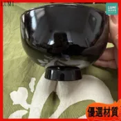 日本會津漆器 湯碗 外黑內紅 大漆工藝 實木胎 手工木碗 日式抹茶碗 復古飯碗 懷舊餐具 陶瓷碗 缽碗 茶碗 日本碗盤